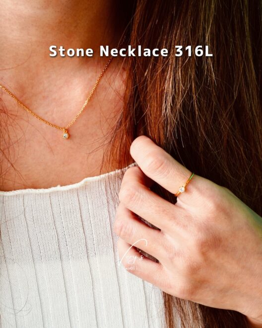 Zirconia Necklace 316L