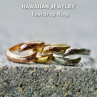 Teardrop Ring 316L【Very's Hawaii】