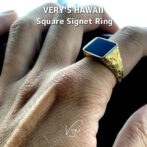 Square signet ring