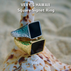 Square signet ring 316L【Very's Hawaii】