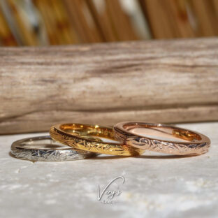 ■当店人気No.1■《刻印可能》Barrel ring 2mm 316L【ピンキーサイズ有】【Very’s Hawaii】