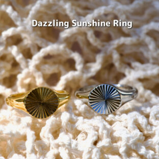 Dazzling Sunshine Ring 316L【Very’s Jewelry】