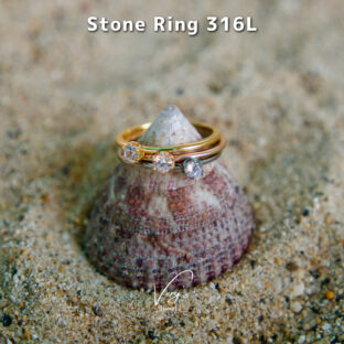 《刻印可能》Cz Ring 316L【ピンキーサイズ有】【Very’s Jewelry】