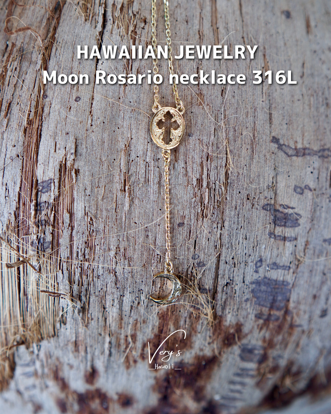 Moon Rosario necklace 316L| Very's Hauoli - 公式サイト