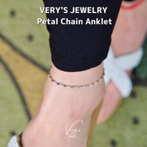 Petal Chain Anklet 316L【単体】【Very's Jewelry】