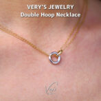Double Hoop Necklace