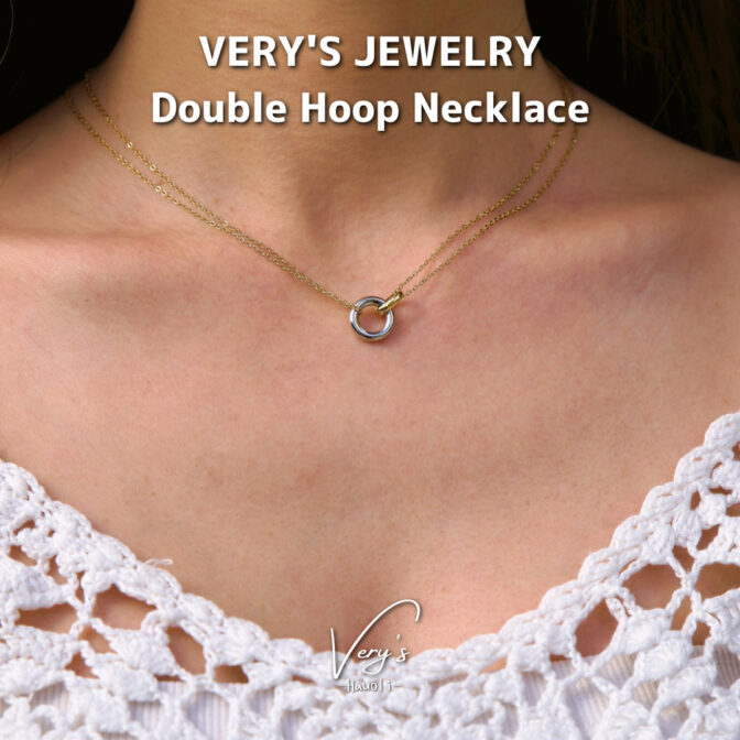 Double Hoop Necklace