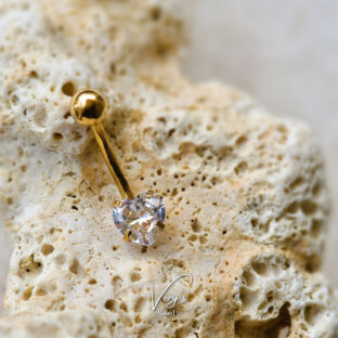Zirconia Heart Navel Piercing【Very's Jewelry】