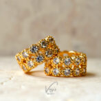 10 Stone Hoop Pierce