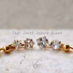 Zirconia Heart Navel Piercing