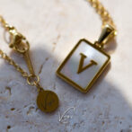 Shell initial Necklace