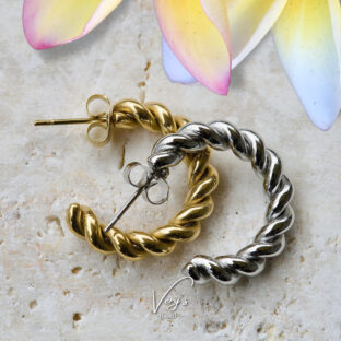 Spiral Twist Pierce 20mm【Very’s Jewelry】《両耳セット》