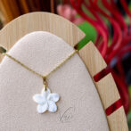 Plumeria Shell Necklace 25mm