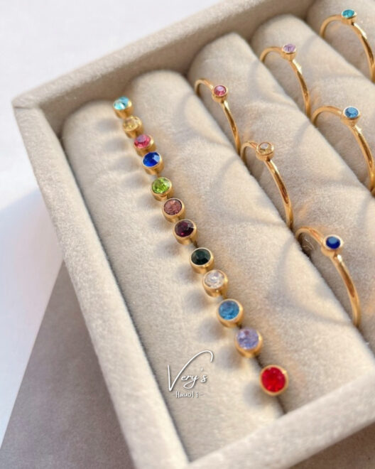 4mm Gold Birth Stone Pierce