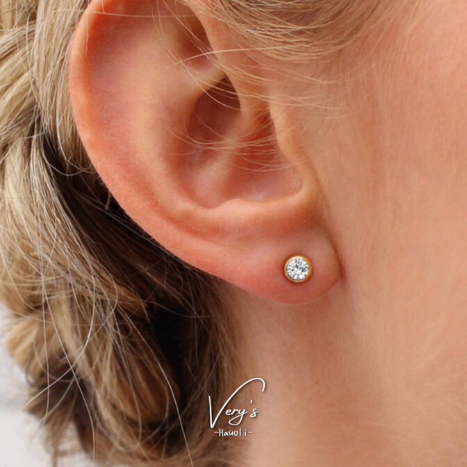 4mm Gold Birth Stone Pierce
