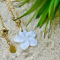 Plumeria Shell Necklace 25mm【チェーン付き・40-65cm】【Very’s Jewelry】