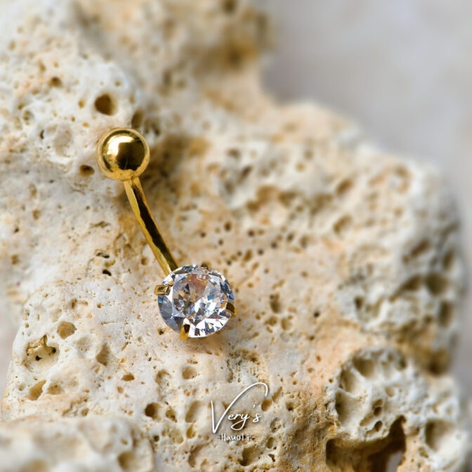 Round Navel Piercing