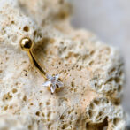Zirconia Star Navel Piercing