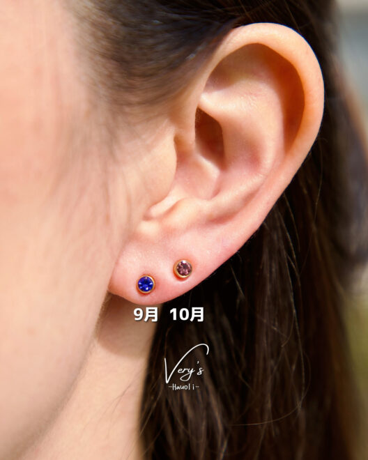 4mm Gold Birth Stone Pierce