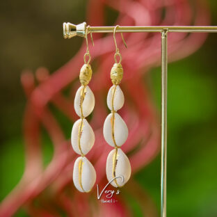 Triple Cowrie Shell Pierce【Very’s Jewelry】《両耳セット》