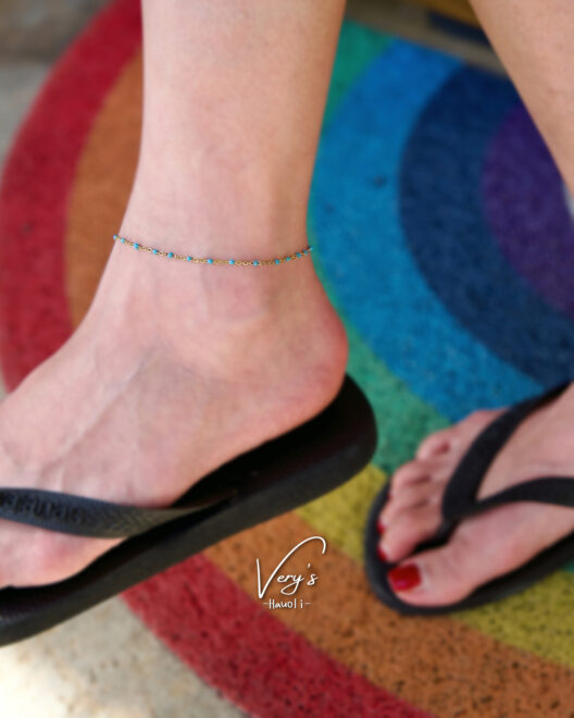 Turquoise Chain Anklet