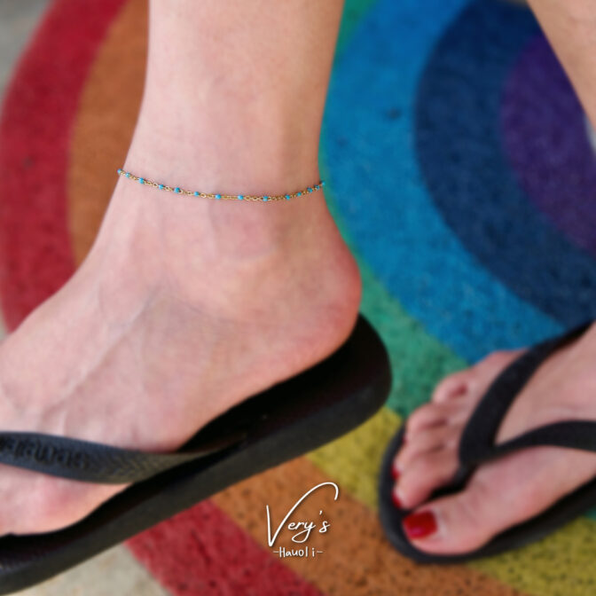 Turquoise Chain Anklet