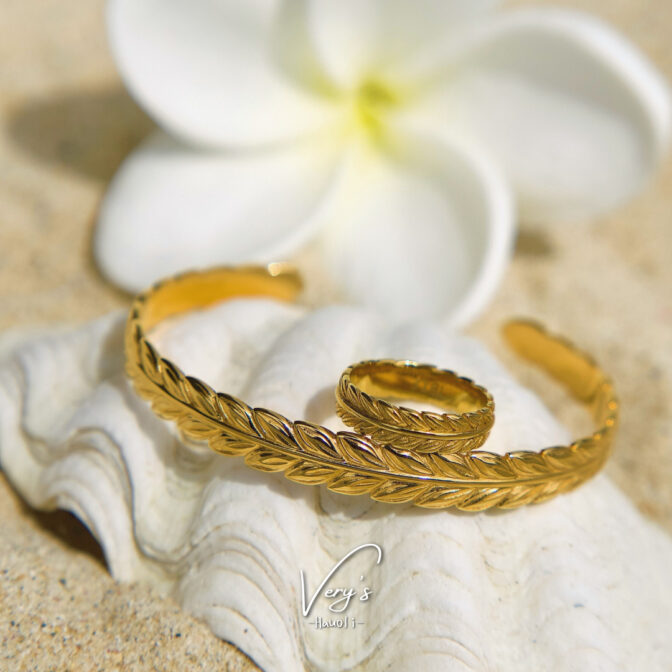6mm Maile bangle Hawaiianjewelry(ハワイアンジュエリー 6mm