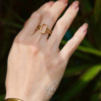 Rectangle Stone Ring