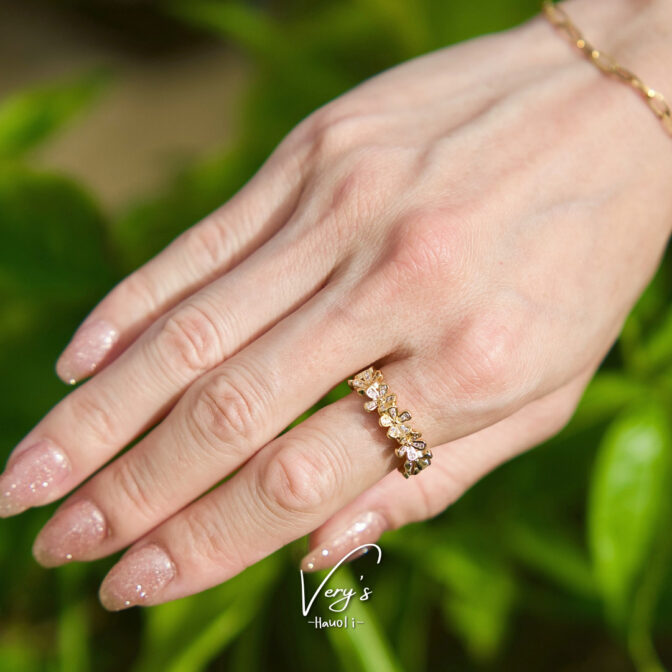 Zirconia Flower Ring