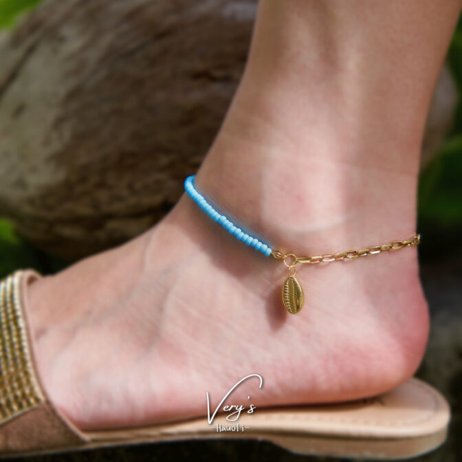 Cowrie Shell Beads Anklet【Very's Jewelry】