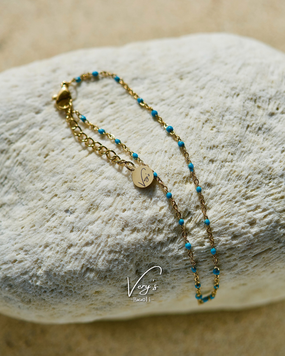 Turquoise Chain Anklet | Very's Hauoli - 公式サイト
