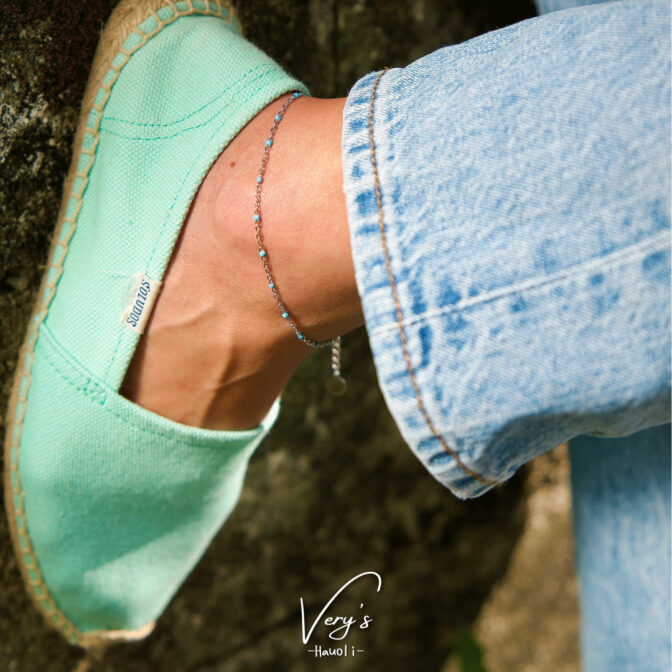 Turquoise Chain Anklet