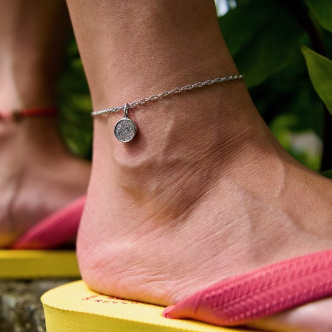 Coin Top Anklet