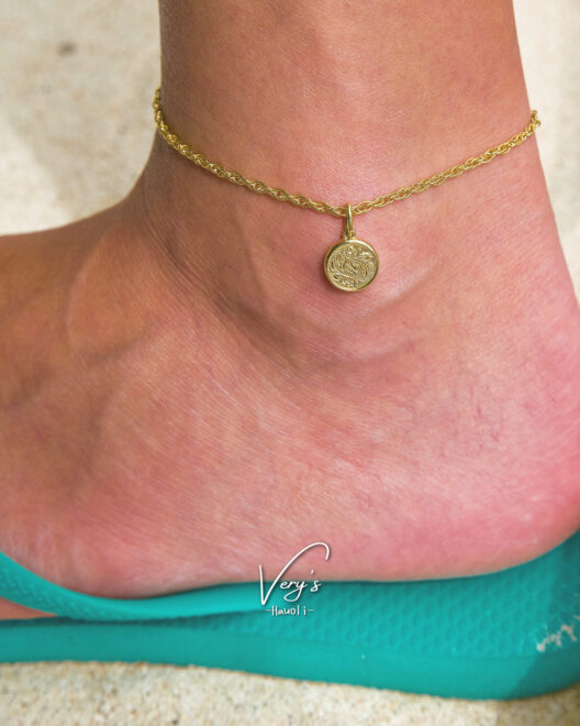 Coin Top Anklet