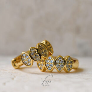 Zirconia Eye Hoop Pierce【Very’s Jewelry】《両耳セット》