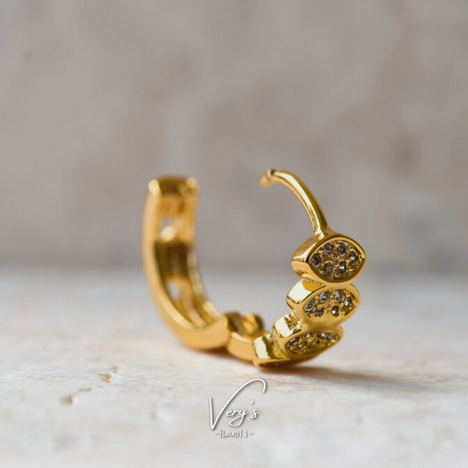 Eye Stone Hoop Pierce