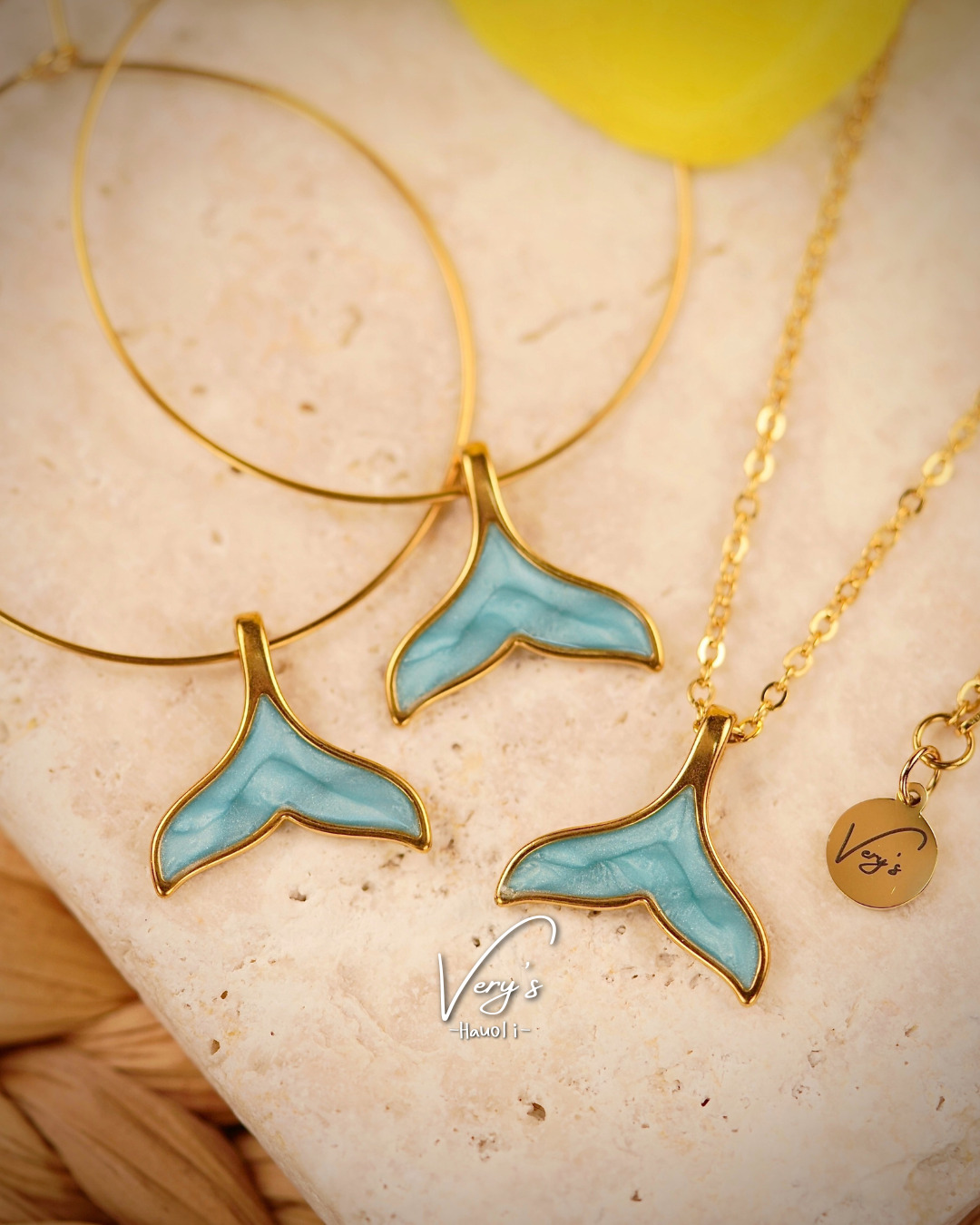 Whale Tail Necklace【チェーン付き・40-65cm】【Very's Jewelry