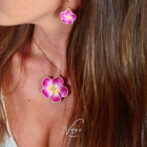 Colorful Plumeria Necklace
