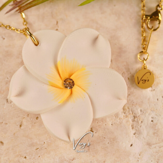 Colorful Plumeria Necklace