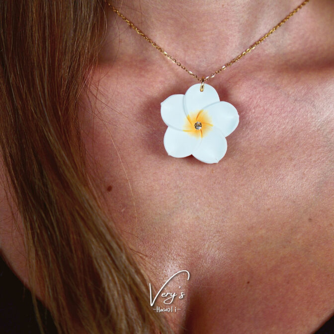 Colorful Plumeria Necklace
