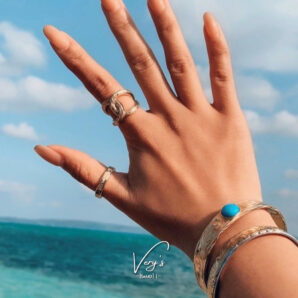 Turquoise Stone Bangle【Very's Hawaii】