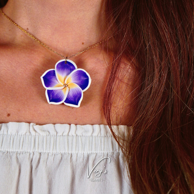 Colorful Plumeria Necklace