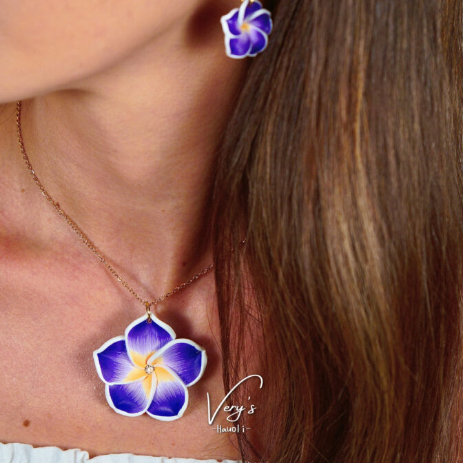 Colorful Plumeria Necklace