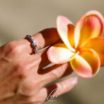 Zirconia Plumeria Ring