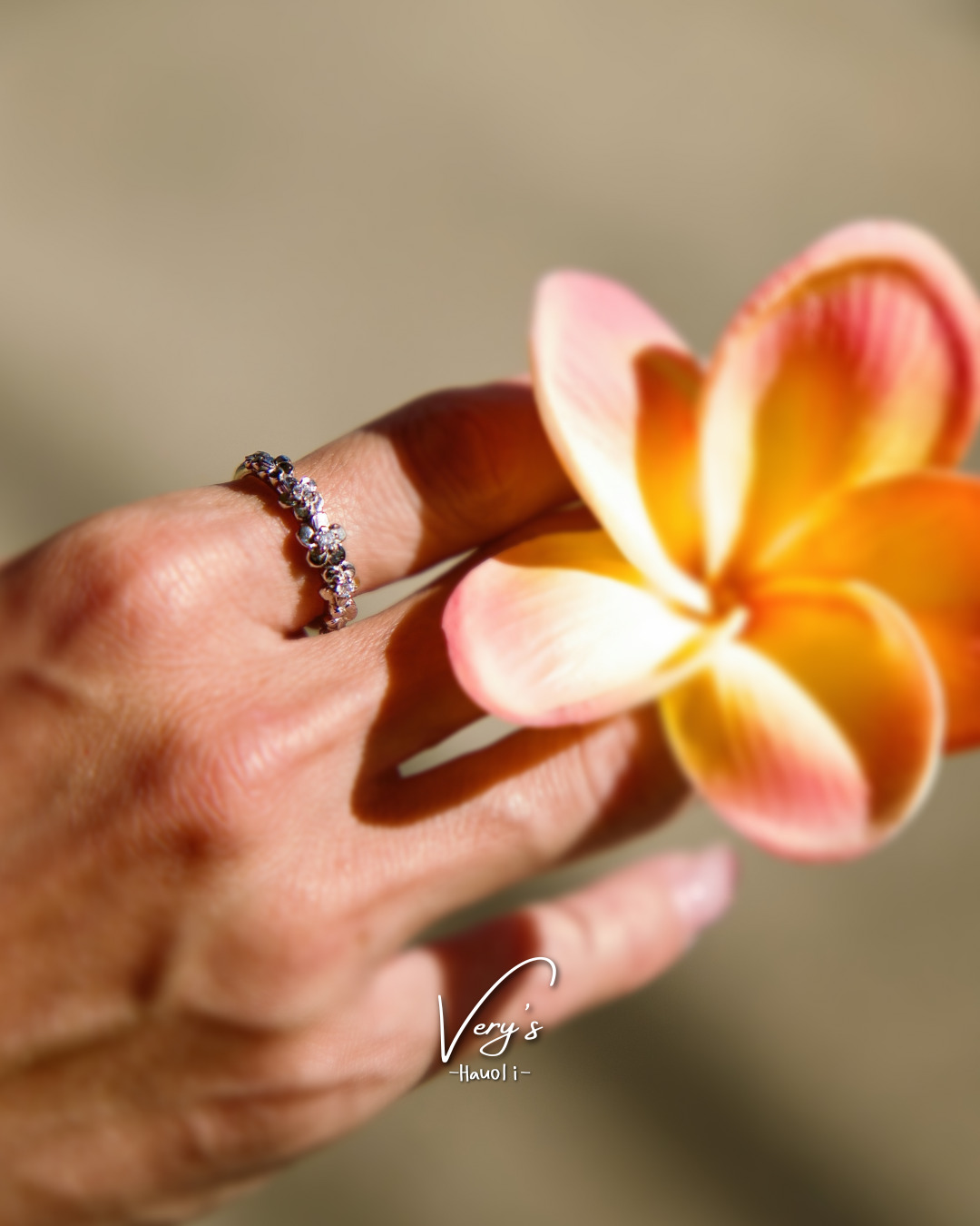 AAA Zirconia Plumeria Ring | Very's Hauoli - 公式サイト