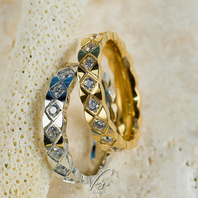 Zirconia Rhombus Ring【Very's Jewelry】