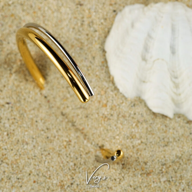 S&G Round Bangle【Very's Jewelry】