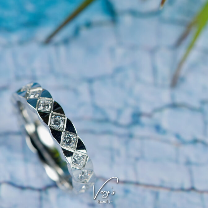 Zirconia Rhombus Ring【Very's Jewelry】