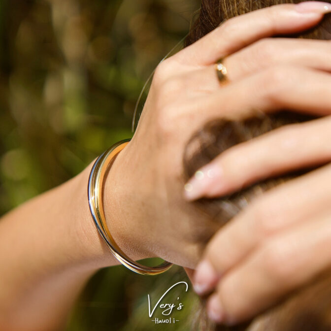 S&G Round Bangle【Very's Jewelry】