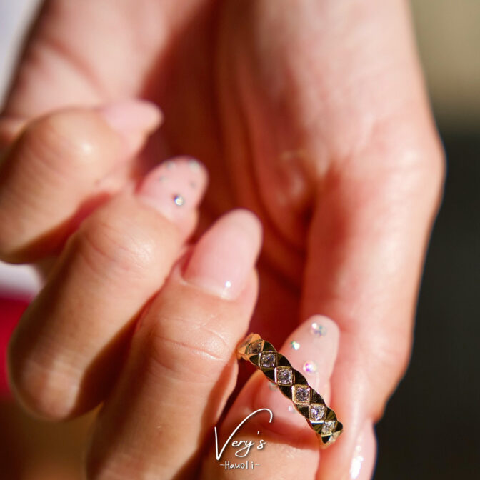 Zirconia Rhombus Ring【Very's Jewelry】